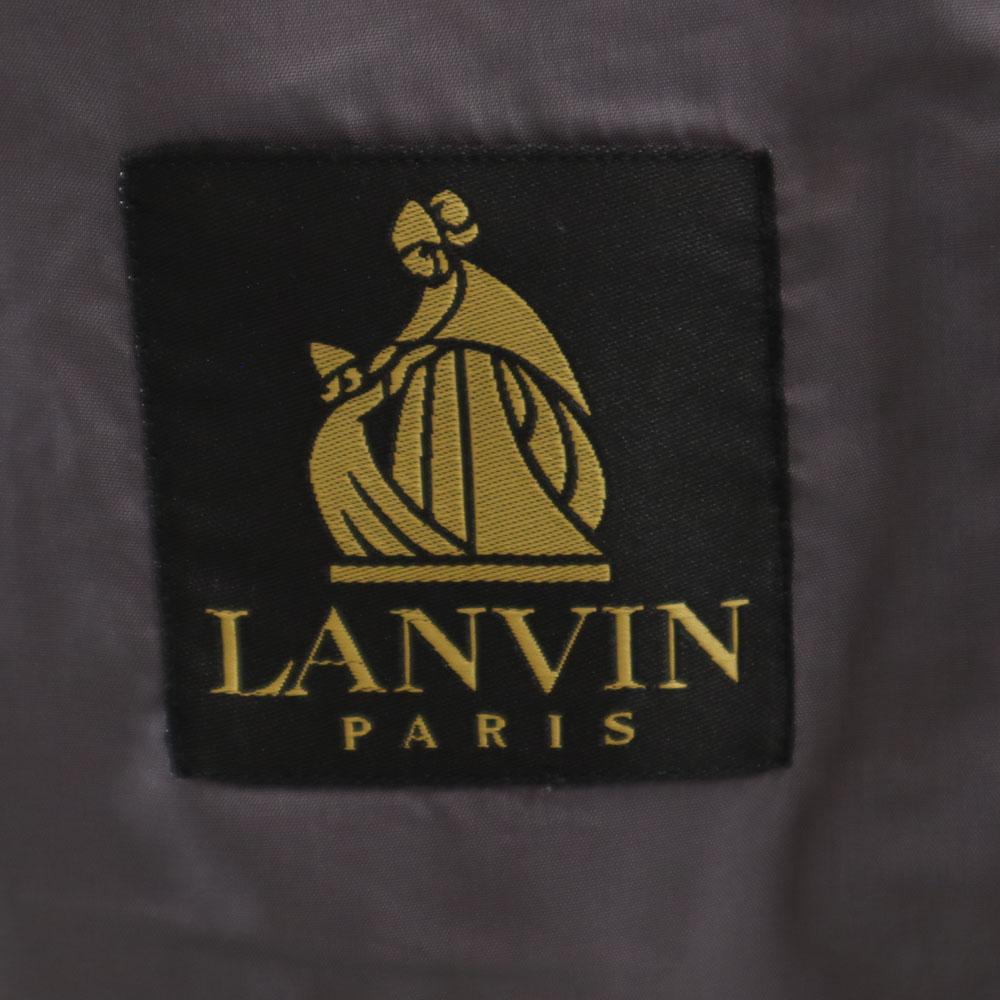 LANVIN 80s 90s Wool Old tailored jacket S46-24 gray Men's Used