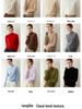 Elegant 100% Pure Cashmere Sweater for Women - Half-High Neck, Solid Color Pullover, Perfect for Autumn/Winter