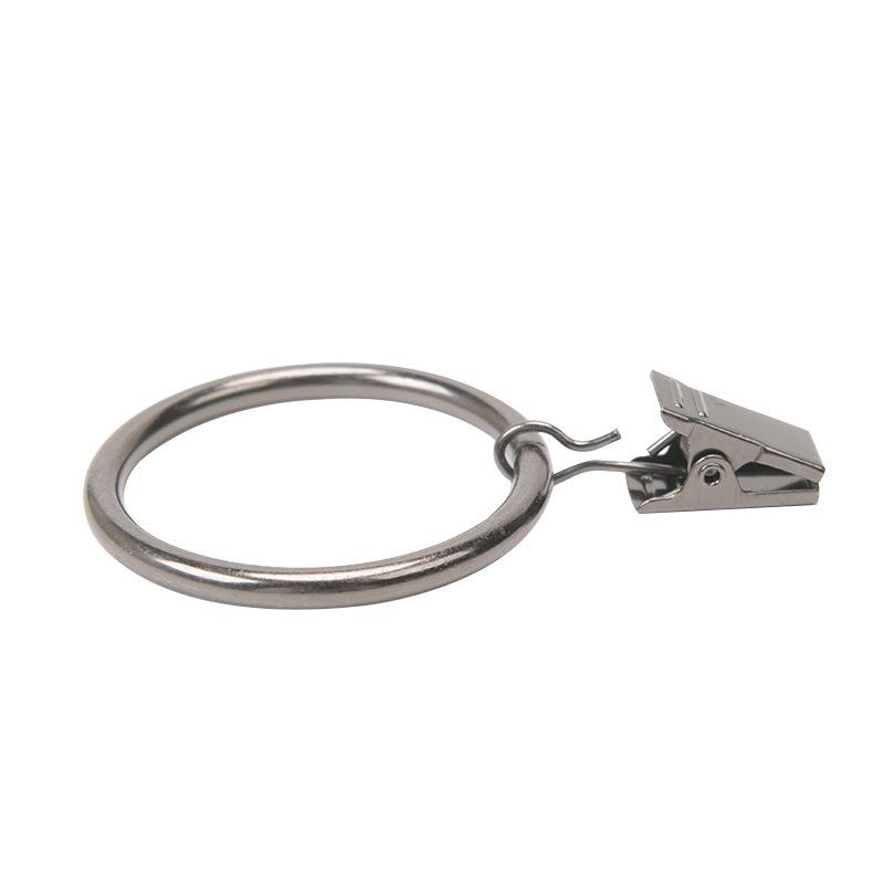 Ringklammern Vorhangzubehör, Öffnende Hängeringe mit starken Klemmen für Vorhang, Duschvorhang, Raffrollhaken