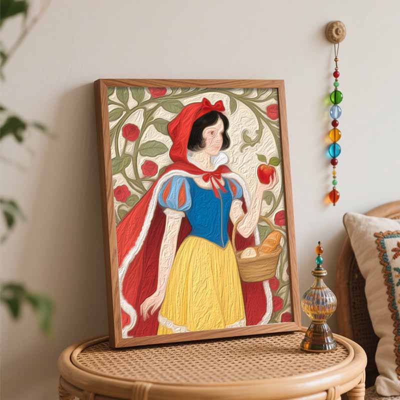 Disney Snow White Oil Painting by Numbers Art Kit. Handmade Diy Painting Home Decoration Gifts for Living Room Wall Art Decor