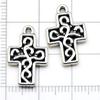 20Pcs Vintage DIY Bracelets Jewelry Making Materials Handmade Handcrafts Cross Charms Alloy Retro Pendants Earrings