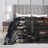 The Vampire Diaries Damon salvatore Throw Blanket  Flannel Bedspread For Couch Bed Graphic Sofa Bed Cover