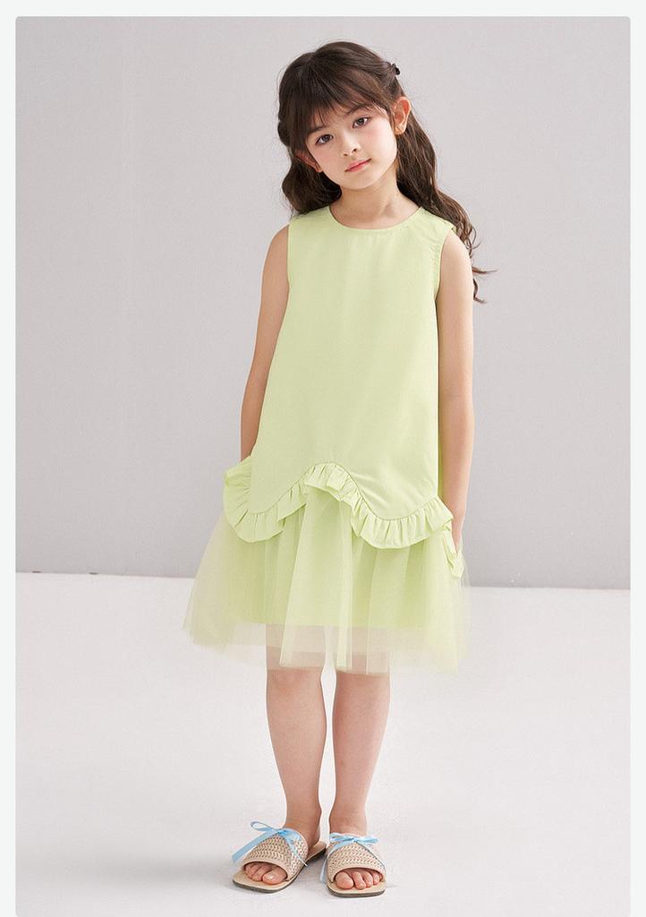 Korean Mesh Skirt - Baby Sleeveless Girls' Summer Dress