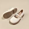 Mary Jane Shoes Women's Flat-soled Single Shoes Summer New Little White with Skirt and Small Leather Shoes