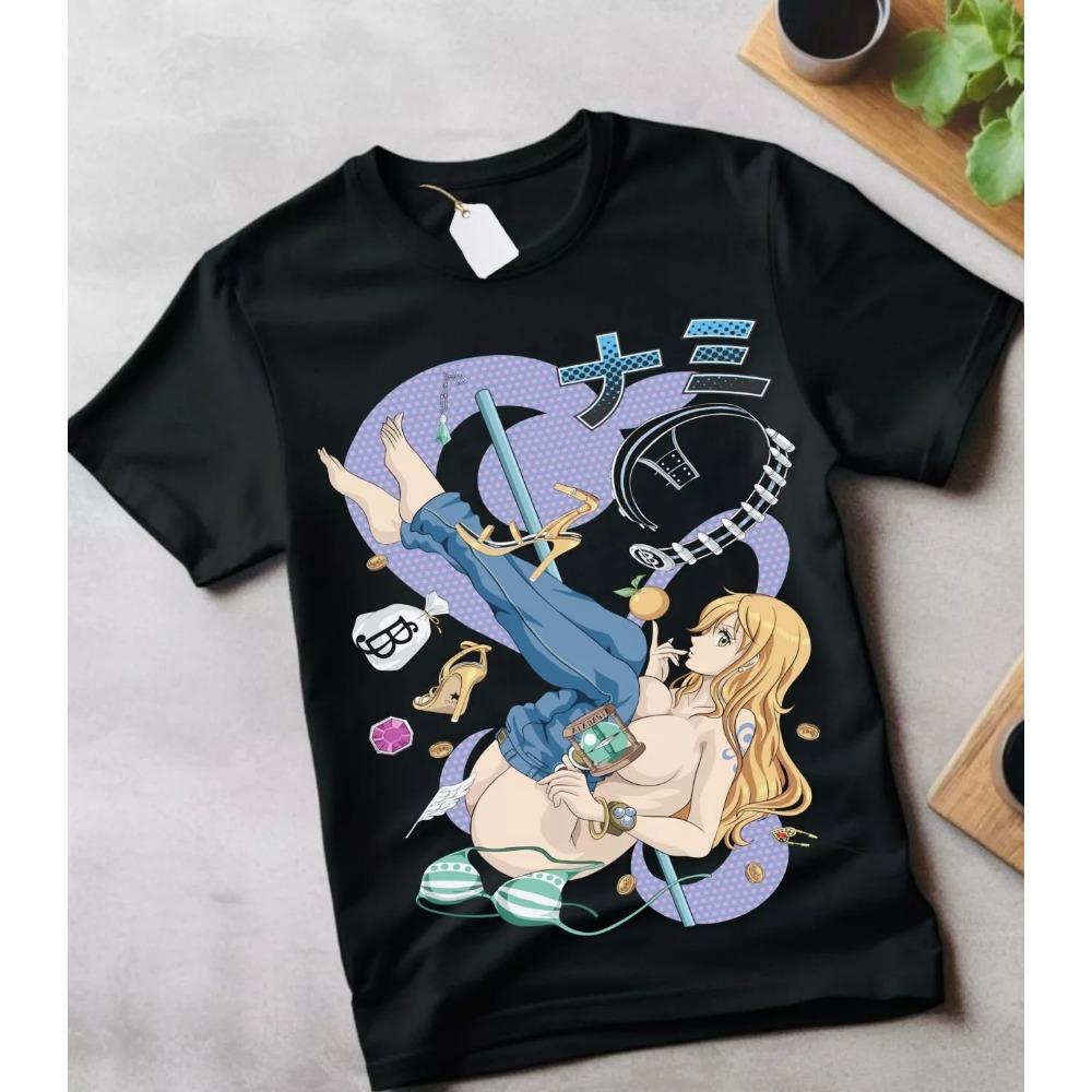Summer Men Mitsuri Kanroji Demon Slayer TShirt Street Anime T-shirts Gift for Fan T-Shirt 100% Cotton Tee Oversized Men Clothing