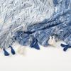Summer New Cotton Linen Scarf Women Girls Geometric Print Scarves Soft Sunscreen Hanging Beard Tassel Shawl Female Wrap Shawls