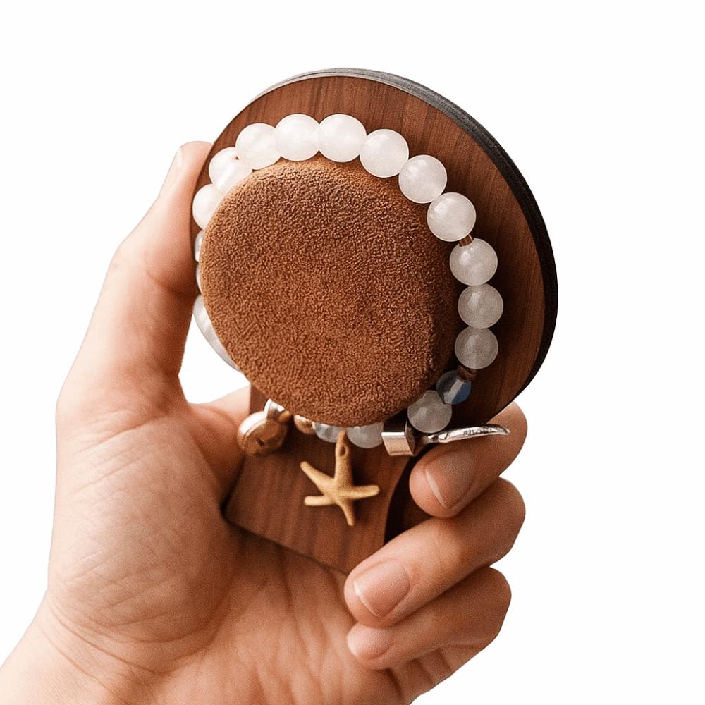 Wood Bracelet Tray Organizer Hand Jewelry Holder Simple Jewelry Display Stand  Gift