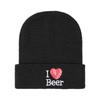 European & American Unisex Heart Embroidered Knit Hat - Autumn/Winter Style for Outdoor Warmth