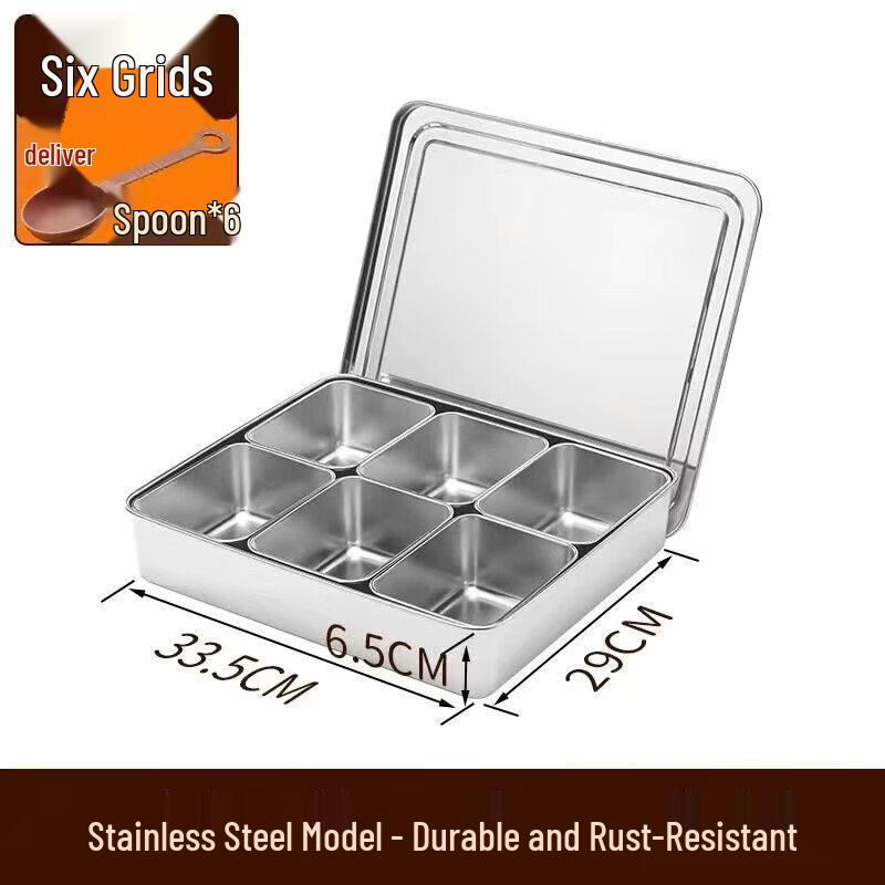 Stainless Steel Food Ingredient Container with Lid