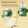 Automatic Bird Water Dispenser and Food Bowl For Parrots Stainless Steel Pin Feeder for Easy Drinking Cage Accessory