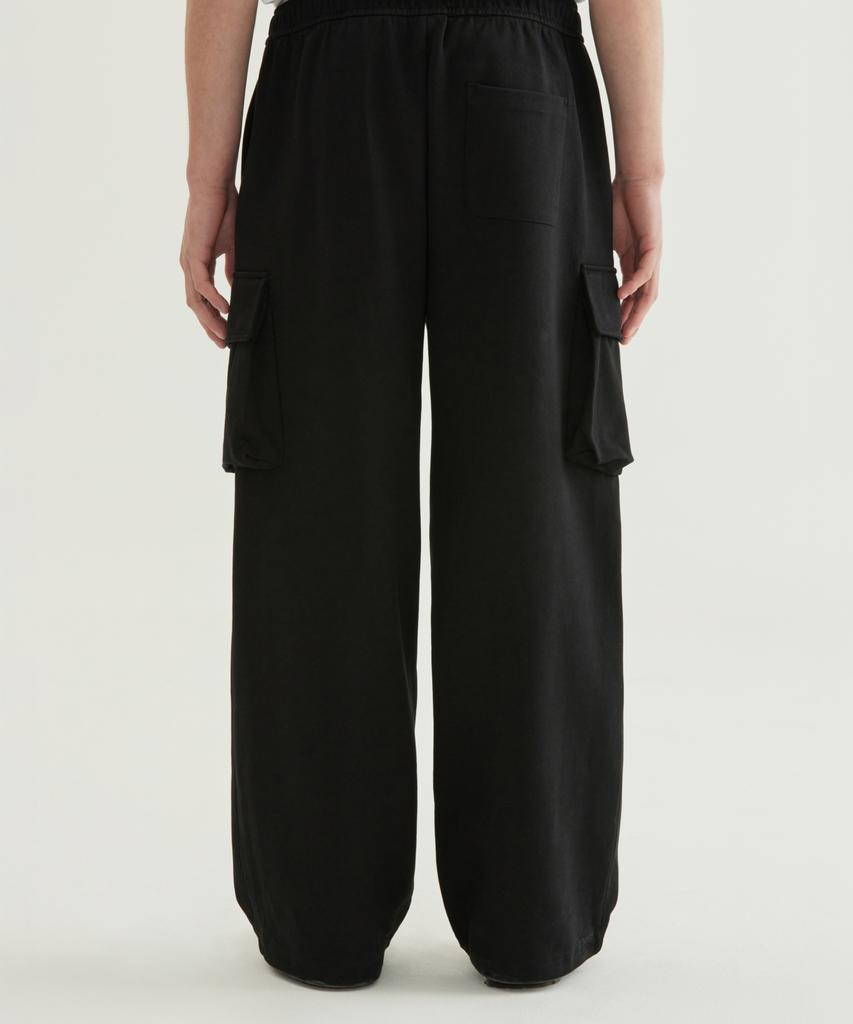 COVERNAT Wide Cargo Sweatpants Black
