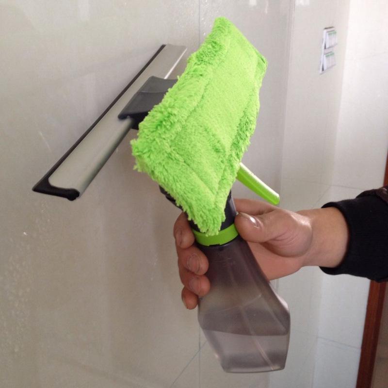 Cross-Border 3-in-1 Glass & Window Cleaner: Multi-Functional Spray & Scraper for Home & Car