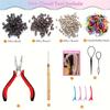 high quality6000 Strands Hair Tinsel Kit, 20 Colors, Glitter Heat-Resistant Hair Extensions, Fairy Hair Sparkle Tool Set, for Women & Girls, Party