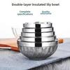 304 Stainless Steel Double-Layer Noodle Bowl
