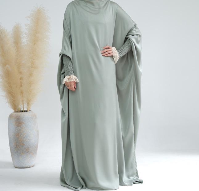 Loriya Solid Color Big Swing Robe Dress 2023 - LR609, Dubai, Turkey