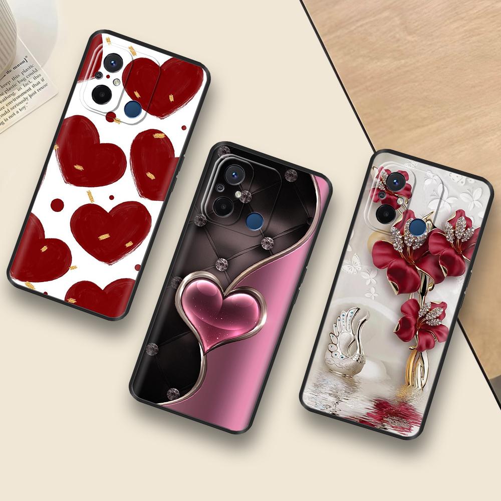 For Redmi 12C Case Redmi12C Cover Soft Smooth Liquid Silicone Cartoon Phone Case For Xiaomi Redmi 12C Cover 12 C Fundas Coque