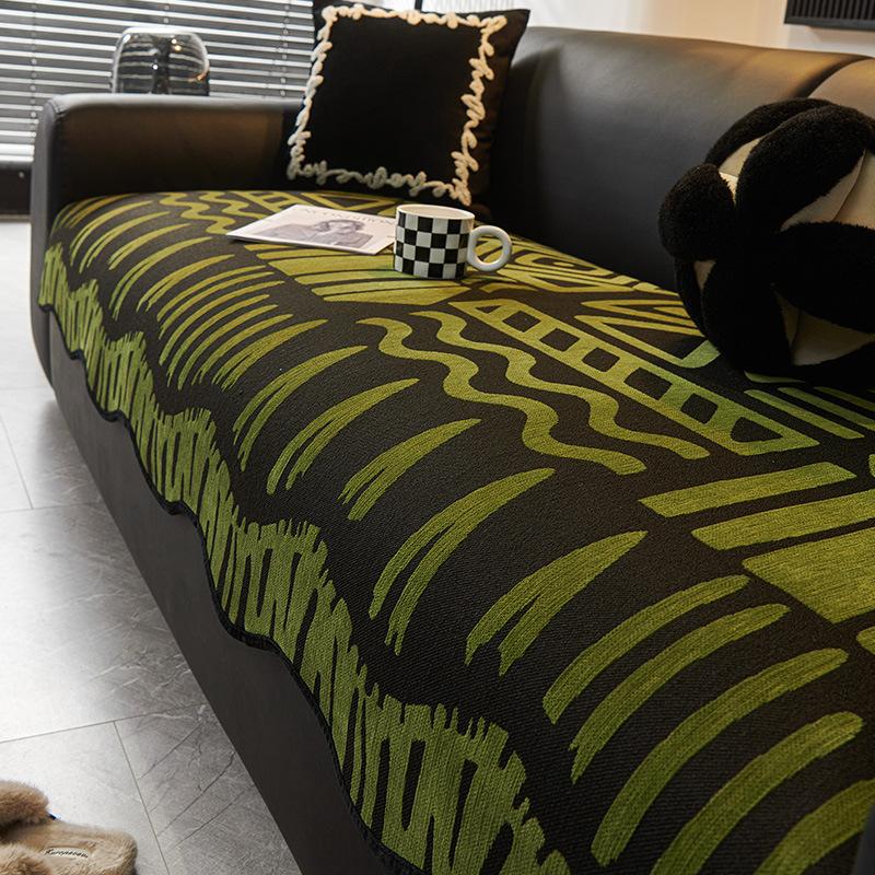 Bohemian Special-Shaped Sofa Cushion, Universal In All Seasons, Non-Slip Seat Cushion, One-Piece Straight Chenille Sofa Cover