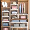 Expandable Wardrobe Organizer Adjustable Storage Shelf for Cabinets and Closets Use Carbon Steel Organization Rack