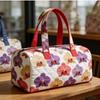 Floral Quilted Duffel Tote Bag Bohemian Large Capacity Travel Handbag Fitness Gym Bag Beach Bag Vacation Cruise Camping Mixed Color Leisure Shoulder