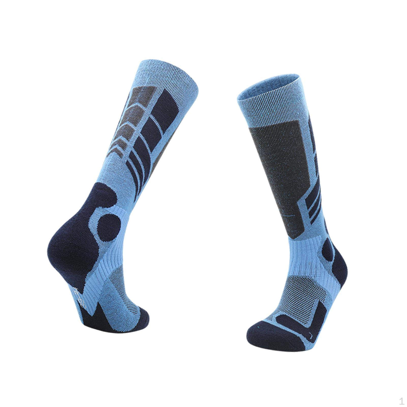 

Термолижні шкарпетки преміум-класу для пригод у холодну погоду Light Blue and Dark Blue