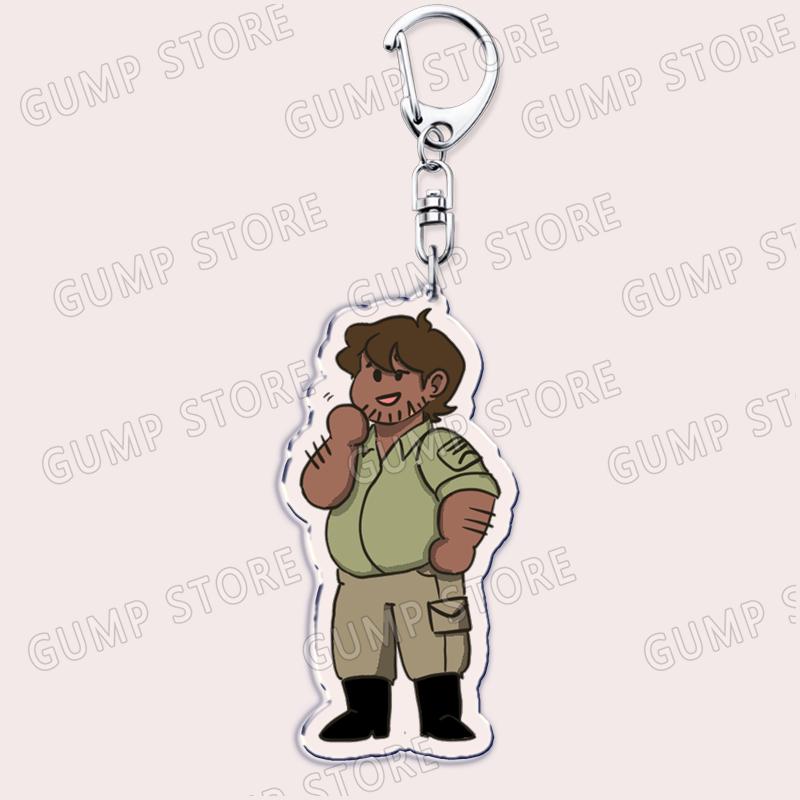 Game YKMET Boyfriend To Death Keychain for Accessories Cute Pet Strade Ren Lawrence Keyring Jewelry Friends Fans Gamers Gifts