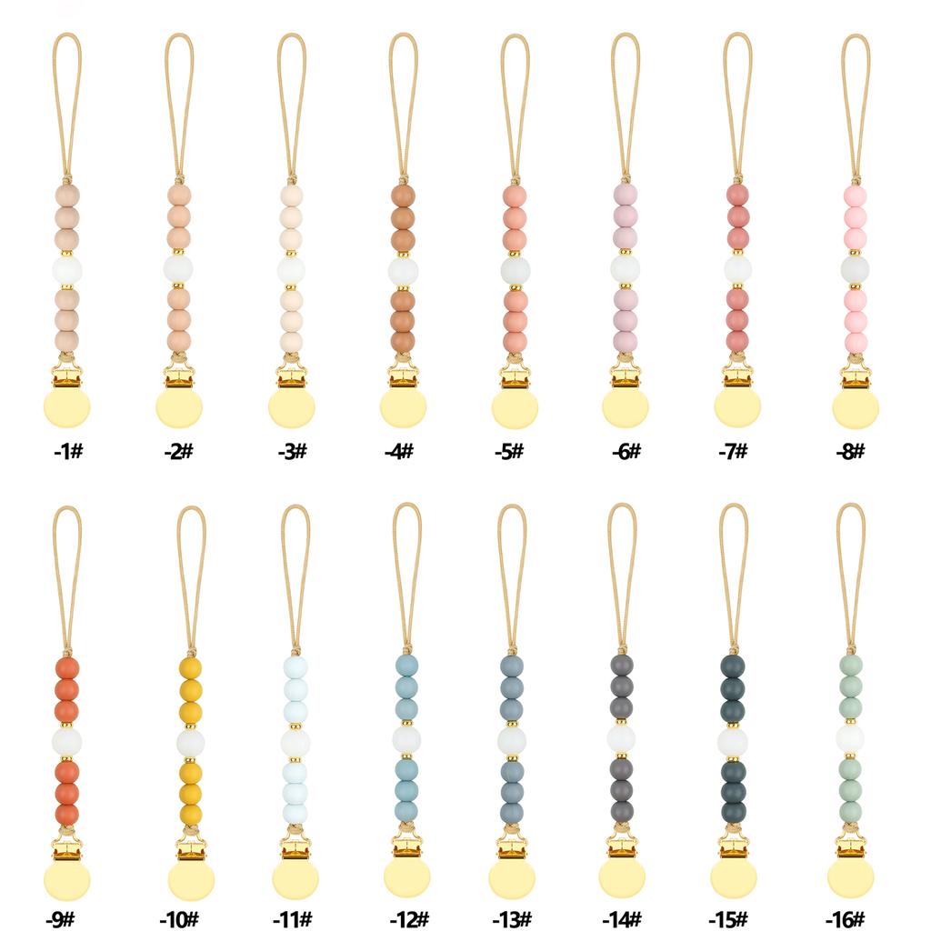 Practical & Durable Pacifier Holder with Adjustable Length Secure & Stylish Silicone Pacifier Clip Ensuring Comfort