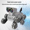 Remote-Controlled Stunt Robot Dog Toy with Eight Wheels