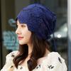 Women's Single Layer Flower Lace Ethnic Style Summer Pull-On Turban Headscarf Elegant Thin Hat