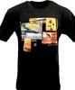 Men's T-shirt -Newport Blue-ALL IN A DAY -BLACK-100% COTTON-NWT-REG 22.00