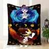 "Enchanted Celestial Wings Fantasy Art Print"Blanket Flannel Throw Blanket for Sofa, Bed, Travel, Camping, Office, Couch, Chair, And Bed Gif