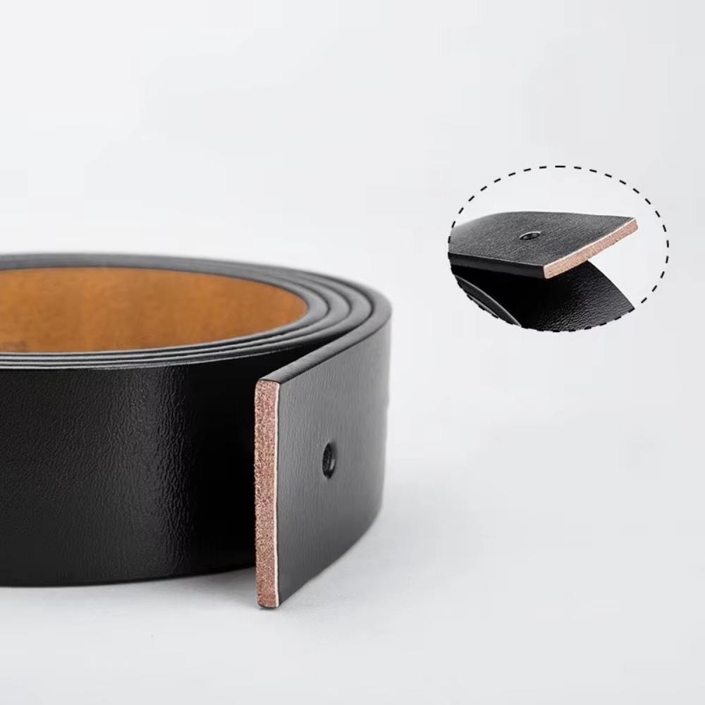 Cowskin Genuine Leather Belt No Buckle Male Belt Body New Waist Straps  Men Belt