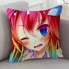 Anime NO GAME NO LIFE Game For Cartoon Print Peripheral Pillow Case Cushion Cover Home Decor Birthday Gift Pillowcover