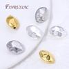 16x12mm 18K Gold Plated Brass Spacers For Beads,Metal Separator Beads For Bracelets Accessories,DIY Jewelry Making Supplies