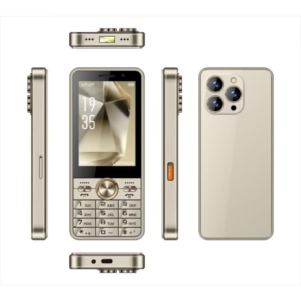 

3,5-дюймовый 4G кнопочный смартфон, видеочат, GPS, предустановленный WhatsApp, телефон Android