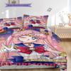 Cute cartoon theme Sailor Moon Tsukino Usagi cartoon comfortable home duvet cover and pillowcase (1 * duvet cover+2 * pillowcase, without core)A8