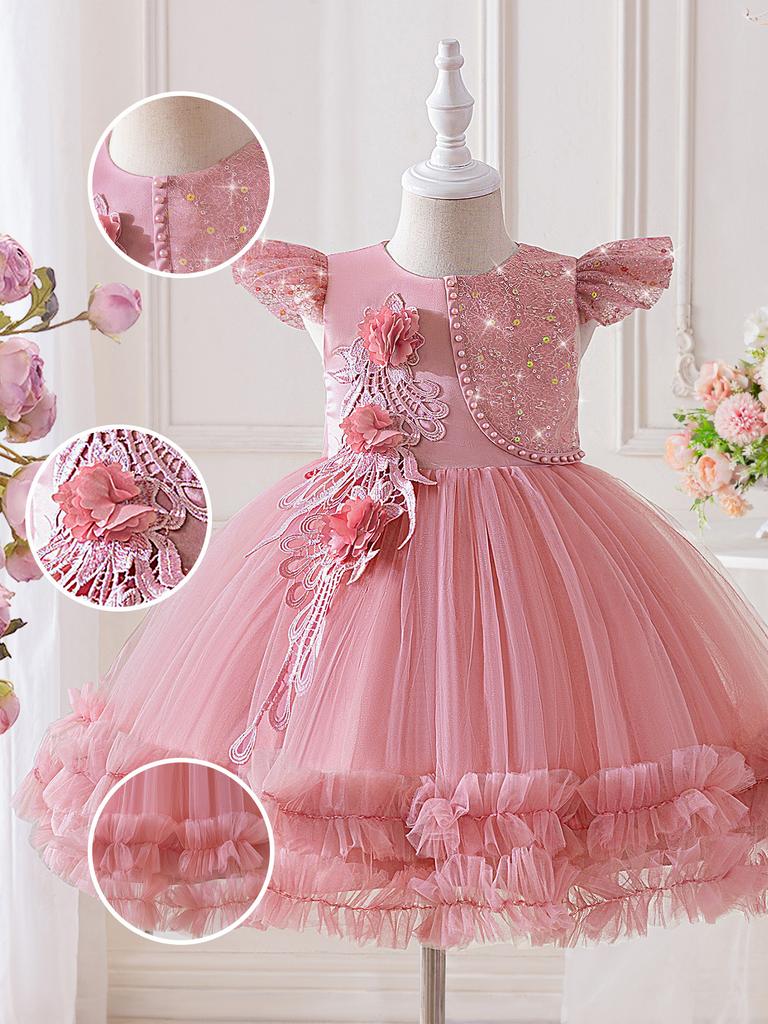 3-8Y Christmas Dress Newborn Baptism Wedding Dress for Baby Girl First Birthday Party Wear Toddler Girl Christening Gown Clothes AL6063