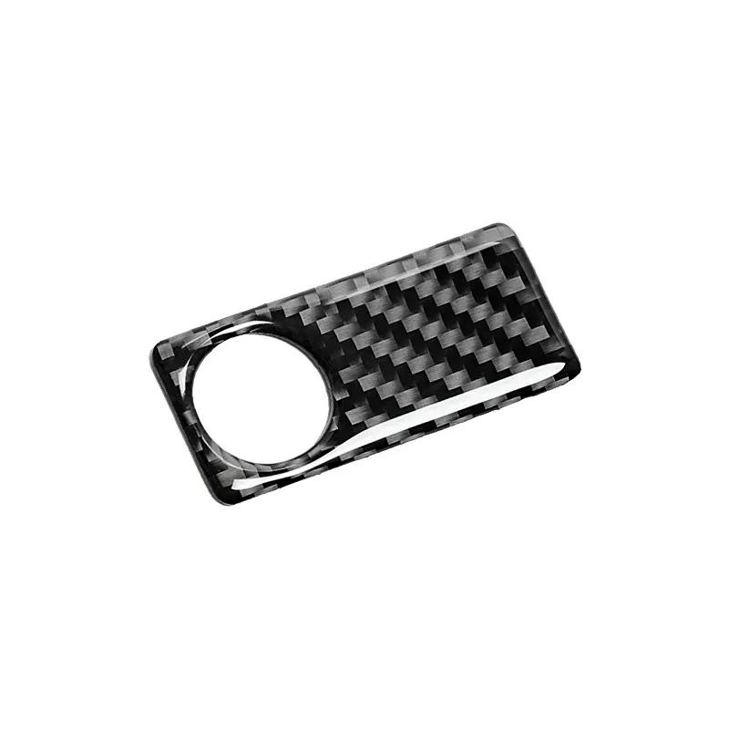 Carbon Fiber Car Accessories Co-pilot Storage Box Switch Panel Decals Cover Sticker For Mercedes Benz C Class W205 GLC X253