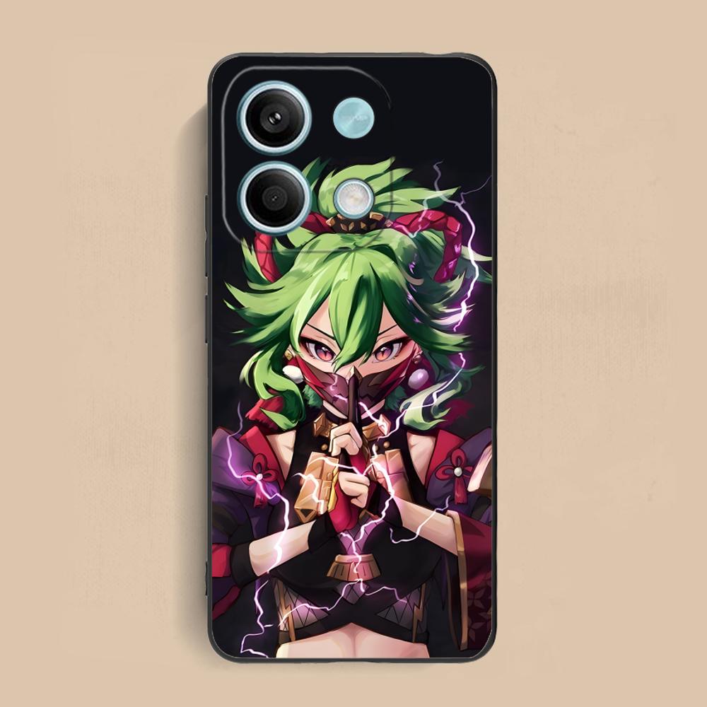 Game GI Kuki Shinobu Mobile Phone Case for Xiaomi Redmi 15 14 13 12 A5 3 2 1 C Plus 4G 5G Colorful Printing Cover Luxury Cover