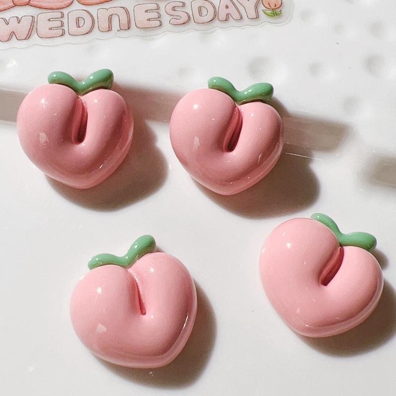 10 Pcs New Kawaii Cartoon Fruit Strawberry, Cherry Avocado Resin Scrapbook Diy Jewelry Children Gift Hairpin Accessories A66