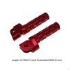 1 Pair of Motorcycle Foot Pegs Pedals Easy Installation Sturdy Replacing Rests Motorbike