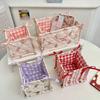 Multipurpose Quilted Fabric Storage Basket Accessory for Desk Organization In Any Room or Offices Space Saving Designs