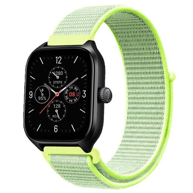 20mm 22mm Nylon Loop Band For Amazfit GTS 4/3/3pro/2e/GTS 2 Mini/GTR 4 47mm/GTR 2/Stratos 2 3 Strap For Amazfit Bip 3 Pro Correa