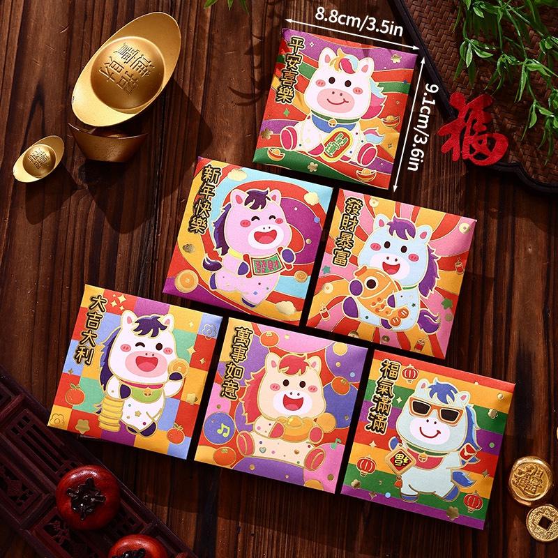 Creative Chinese New Year Red Envelops 2In1 Hanging Ornament Lucky Money Bags For Kids Gift  Lucky Money Bags For Kids Gift