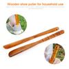 Hanging Shoe Horn Easy Remover Easy On Off Shoehorn Lifter Wooden Extra Long Handle Seniors Put On Shoes Tools