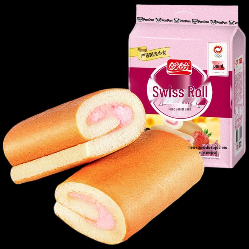 Panpan Strawberry Swiss Roll