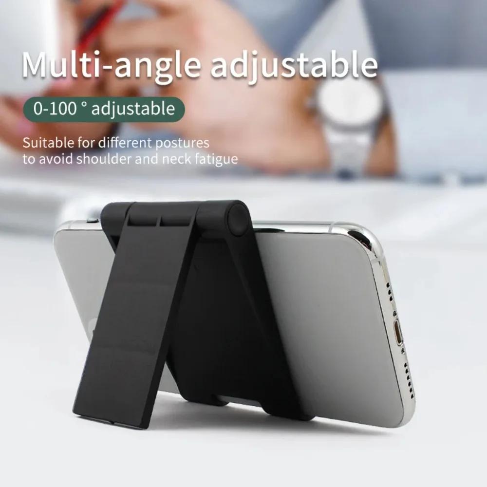 Katlanabilir Masaüstü Telefon Standı Ayarlanabilir Açı Taşınabilir Cep Telefonu Tutucu Üçgen Braket iPhone Android Evrensel için