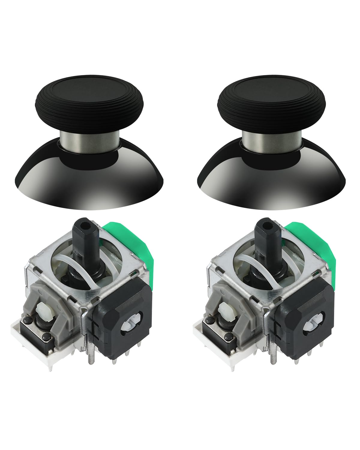 

GuliKit Joystick for Xbox Series TMR Replacement Repair Long Excellent Temperature Includes 2 Stick Caps S/X Controllers, Electromagnetic, Anti-Drift, зелений