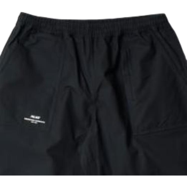 Palace FW22 Logo Muster Aufschlag Cropped Freizeithose Herren Unterteile Schwarz plz1233431