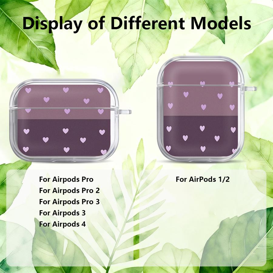 Clear Earphone Cases Cover Case For Airpods 3 Pro Pro2 Pro3 2 1 4 Cartoon Heart