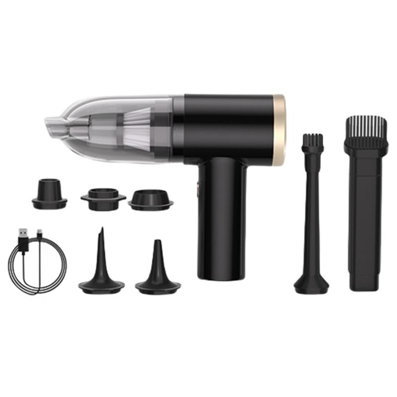 Wireless Vacuum Cleaner Car Vacuum Small Handheld Vacuum Rechargeable Sucking Blowing Portable Handheld Vacuuming чёрный